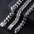 Big Size 20/22/24CM Long Heavy Stainless Steel Man Bracelet Men's Link Chain Bracelets Metal Bangles Massive On Hand