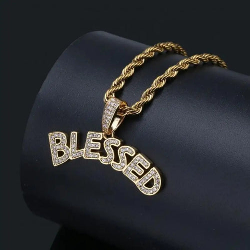 Alphabet Letter Pendant Necklace — Stainless Steel