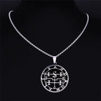 Baphomet Steel Pendant Seal Andromalius Men/women