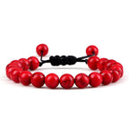 Beads Bracelet Adjustable 8mm Black Onyx Lava Tiger Eye Natural Stone Men Bracelets Healing Yoga Jewelry Gift for Women