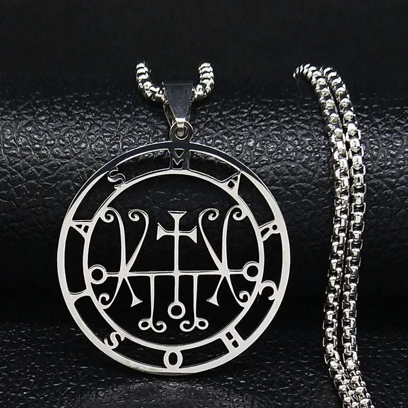 Occult Sigil Silver Pendant Sceal Marchosias Women/men