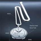 Star Solomon Pendant Necklace — Stainless Steel