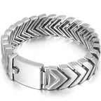 Punk Snake Bone Style Bracelet Men Heavy Quality Polished Stainless Steel Men's Bracelets & Bangles 2021 Birthday Gifts
