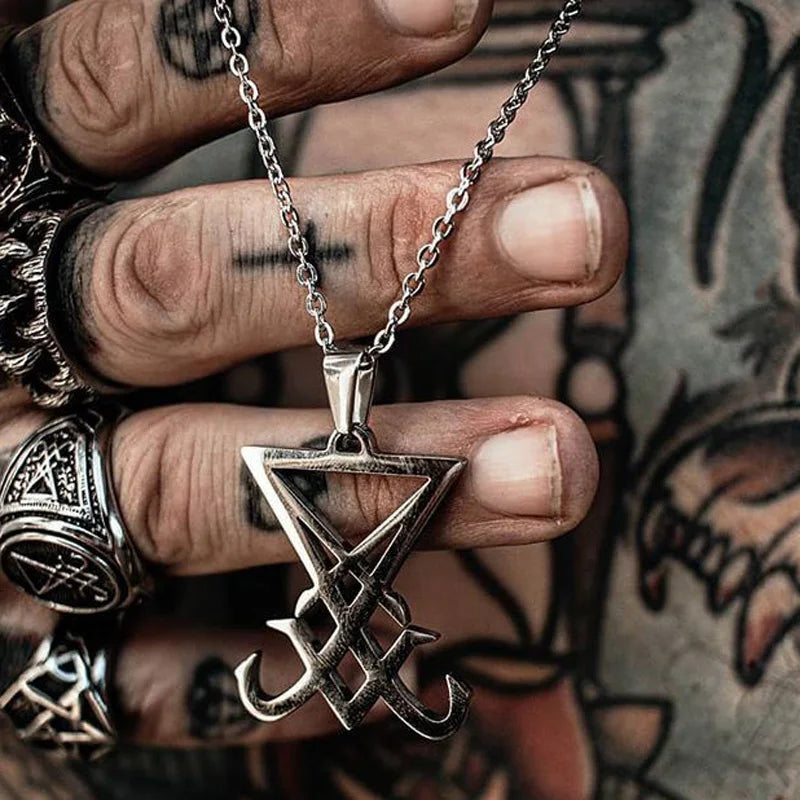 Choronzon Sigil Black Pendant Necklace