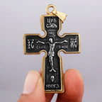 Jesus Christ Cross Pendant Necklace — 316L Stainless Steel