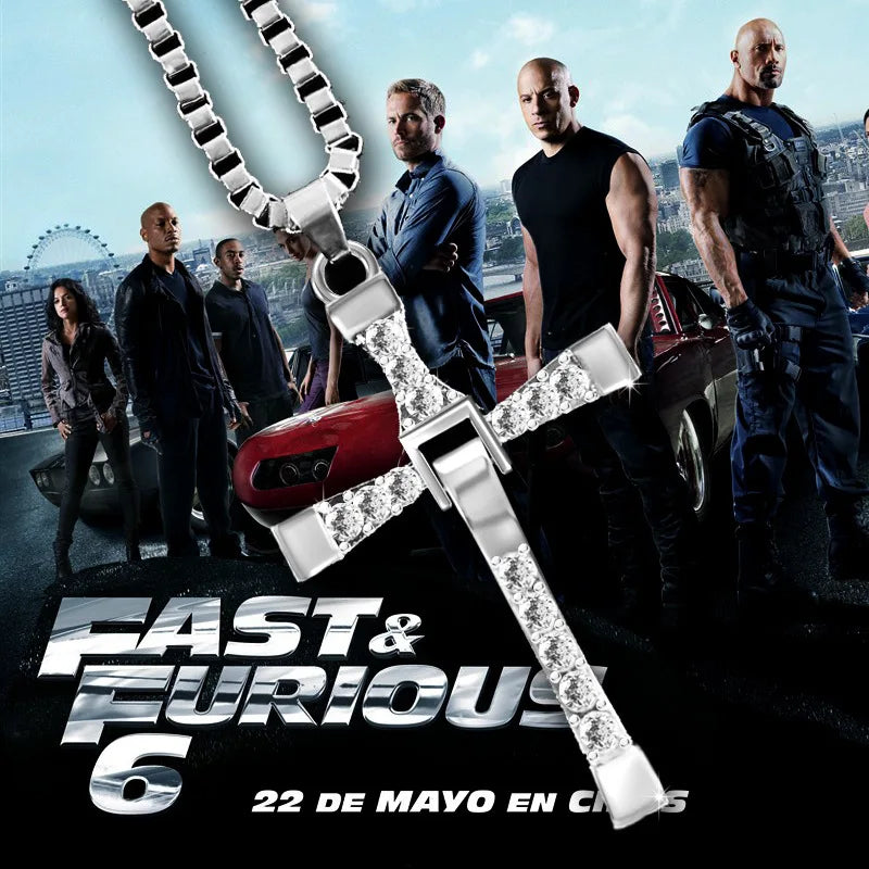Fashion Male Necklaces & Pendants Fashion Movie Jewelry The Fast and The Furious Toretto Men Classic Cross Pendant