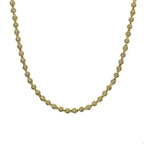 Iced Out Tennis Ball Charm Choker Necklace — Copper Alloy