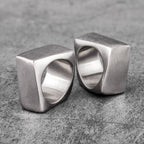 Distorted Space Hyperbole Heavry Stainless Steel Mens Rings Hip Hop For Male Boyfriend Biker Jewelry Creativity Gift Wholesale