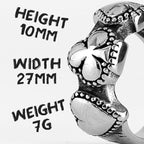 Good Luck Poker Hearts Spades Amulet Stainless Steel Mens Rings Hip Hop for Male Boyfriend Jewelry Creativity Gift Wholesale