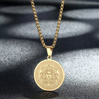 Chandler Medusa Necklace Greek Mythology Ancient Greek Symbol Medusa Pagan Dainty Charm Medusa Charm Stainless Steel