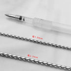 Fashion Stainless Steel S-shaped Chain Titanium Steel Necklace Men's New Jewelry Gift Hot Sale
