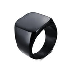 Vnox 18mm Signet Ring For Men Women, The Zodiac 12 Horoscope Constellation Sign Finger Band, Stainless Steel Aries Punk