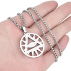 All-Seeing Eye Pyramid Necklace — Stainless Steel