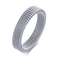 Mesh Band Ring — Stainless Steel