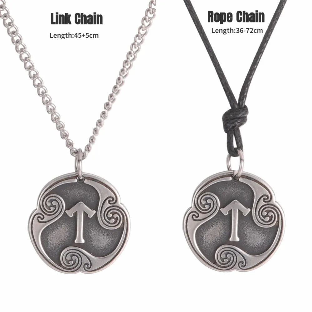 24 Viking Runes Amulet Pendant Set — Stainless Steel