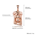 S925 Sterling Silver Jesus Piece Pendants Necklaces for Women Men Unisex Fashion Jewelry Drop Shipping