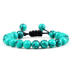 Beads Bracelet Adjustable 8mm Black Onyx Lava Tiger Eye Natural Stone Men Bracelets Healing Yoga Jewelry Gift for Women