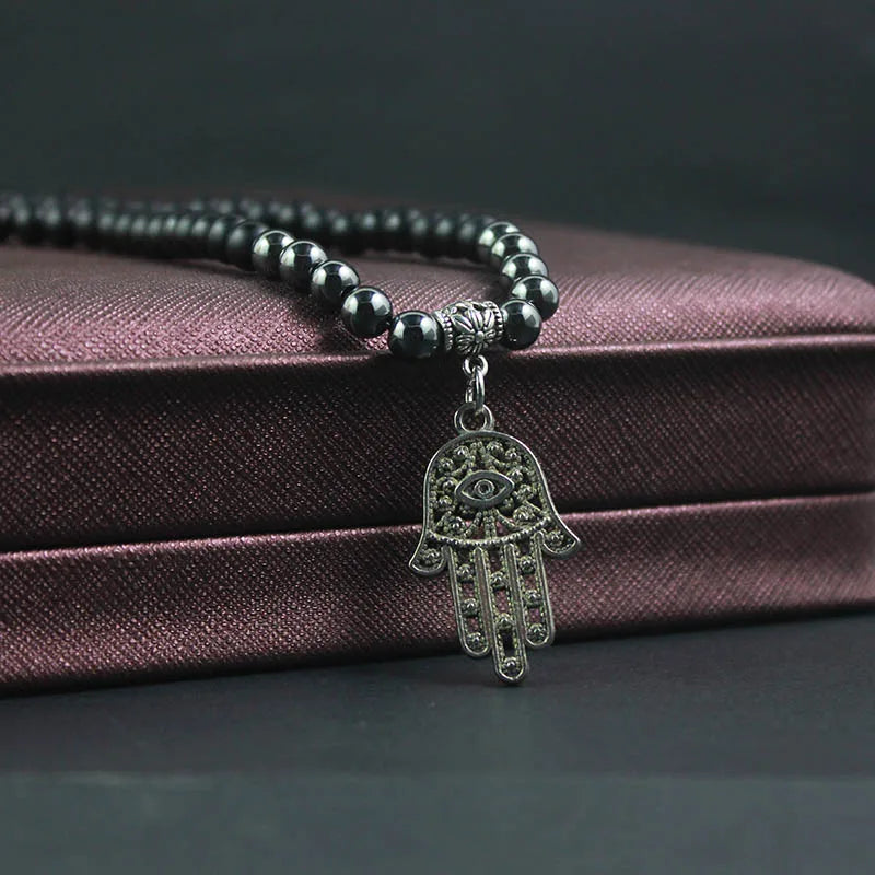 Life Tree Namaste Pendant Necklace — Zinc Alloy