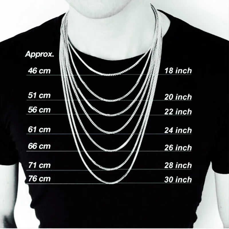 HNSP 316L Stainless Steel Curb Cuban Flat Link Chain Waterproof Necklace For Men Jewelry Minimalist Punk Style Accessories