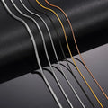 1 Piece Stainless Steel Width 0.9/1.2/1.5mm Snake Chain Necklace for Pendant Necklace Bracelet