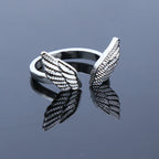 NEW Charm Women Wings Rings Metal Silver Color Romantic Girl Gift Pterodactyl Ring for Party Ladies Fashion Men Jewelry