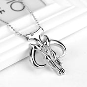 Mandalorian Bounty Hunter Skull Pendant Necklace