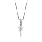 Arrowhead Tribal Spear Pendant — Stainless
