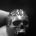 Punk Rock Skull Biker Ring — Stainless Steel