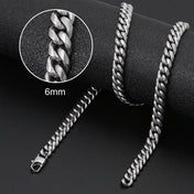 Cuban Chain Necklace 8mm — Two-Tone Gold Silver Stainless Steel