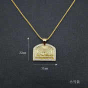 Iced Out The Last Supper Pendant Necklace — Stainless Steel
