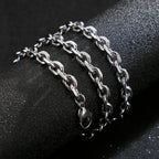 Kalen Gold/Silver Color O-Chain Geometric Stitching Necklace Men's Stainless Steel Jewelry Wholesale