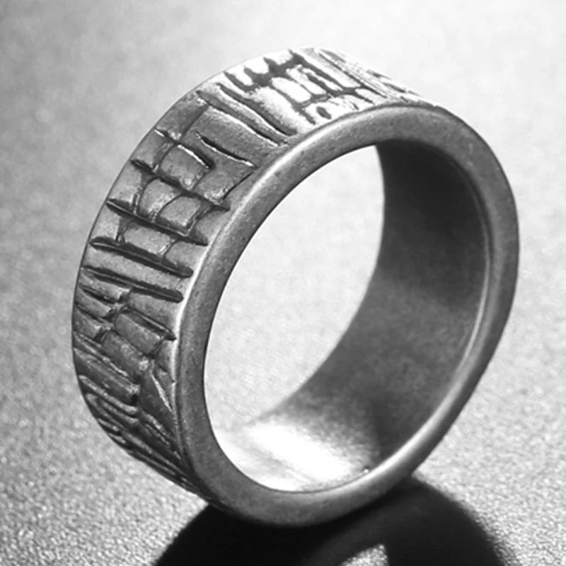Solid 316L Stainless Steel Men's Finger Rings Stainless Ring For Men Women Size 7-13 Vintage Male Charm Jewelry Wedding