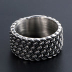 Sales Retro Cool Weaved Rings For Man Wedding Bands Jewelry Fashion Stainless Steel Men's Rings Men Finger Jewelry