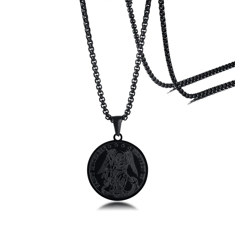 St. Michael Badge Medal Pendant — SS