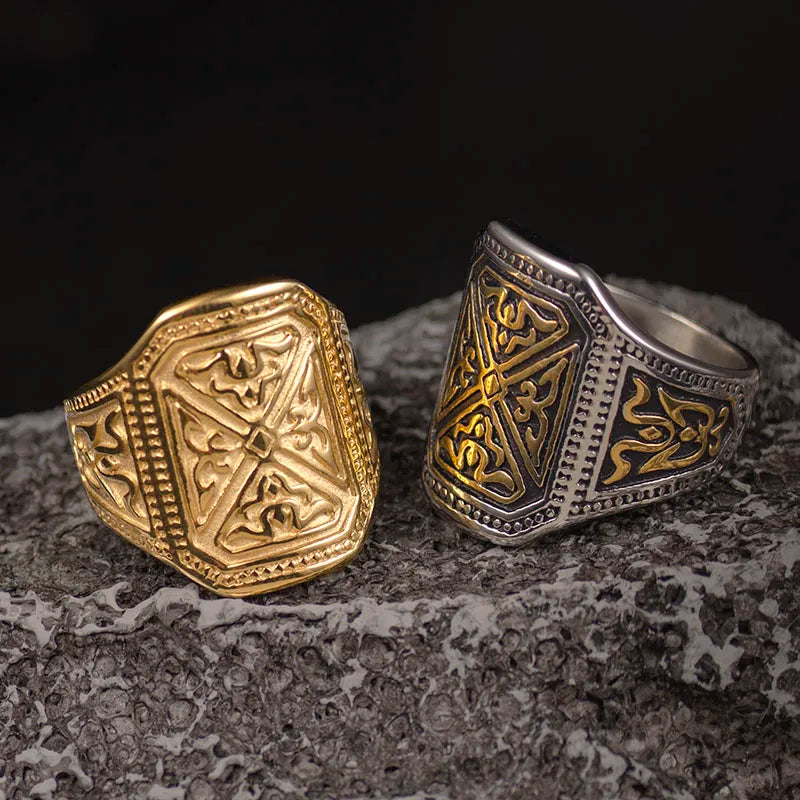 Valily Stainless Steel Men's Ring Fashion Biker Band Rings Jewelry Party gift Jewelry