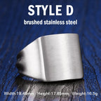 BEIER  Men's High Polished Fashion Man's 316L Stainless Steel Biker Unique Golden Black Square Ring For Men Gift BR8-177