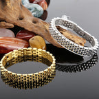 Stainless Steel Bracelet for Man Women 10MM Wide Length Adjustable Link Chain Men's Bracelets Jewellery Mannen Armband