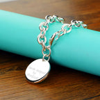 Hot Sales Charm Bracelets for Women Fashion 100% 925 Sterling Silver Love Heart Knot Cuff Bangle Bracelet Jewelry Gift Pulseira