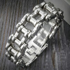 22/24CM Long 21MM Wide Bracelet Men Rock And Roll Motorcycle Chain Men's Bracelets Heavy Stainless Steel Bangles Biker