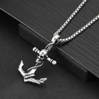 Skull Anchor Pendant — 316L Stainless Steel