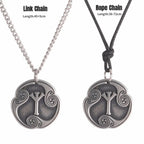 24 Viking Runes Amulet Pendant Set — Stainless Steel