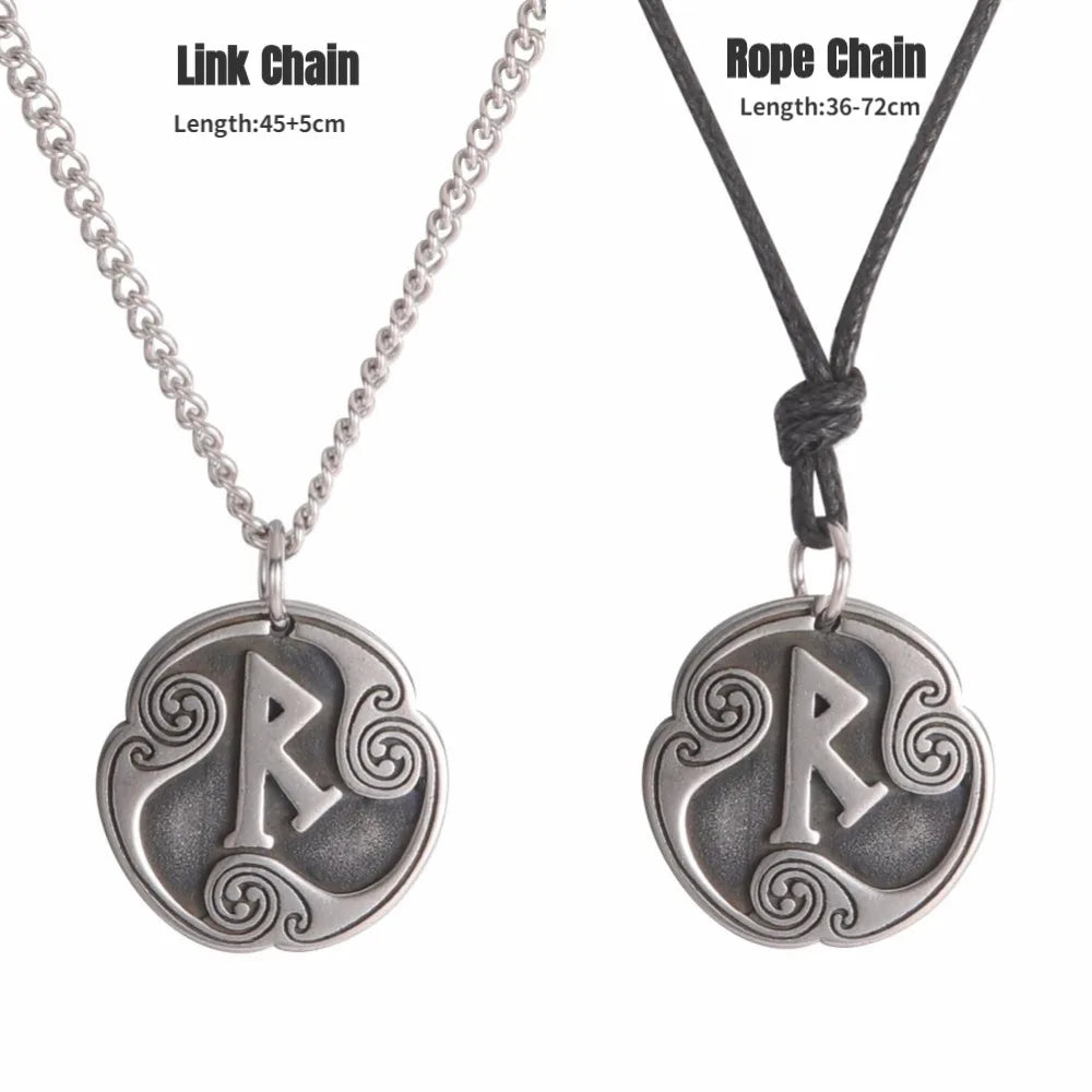 24 Viking Runes Amulet Pendant Set — Stainless Steel