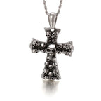 Evil Cross Ghost Skull Pendant Necklace — Stainless
