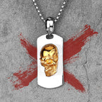Golden Devil Skull Pendant Necklace — Stainless