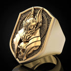 New 2020 The ring of Anubis The Egyptian God of death golring-platedwerewolf ring