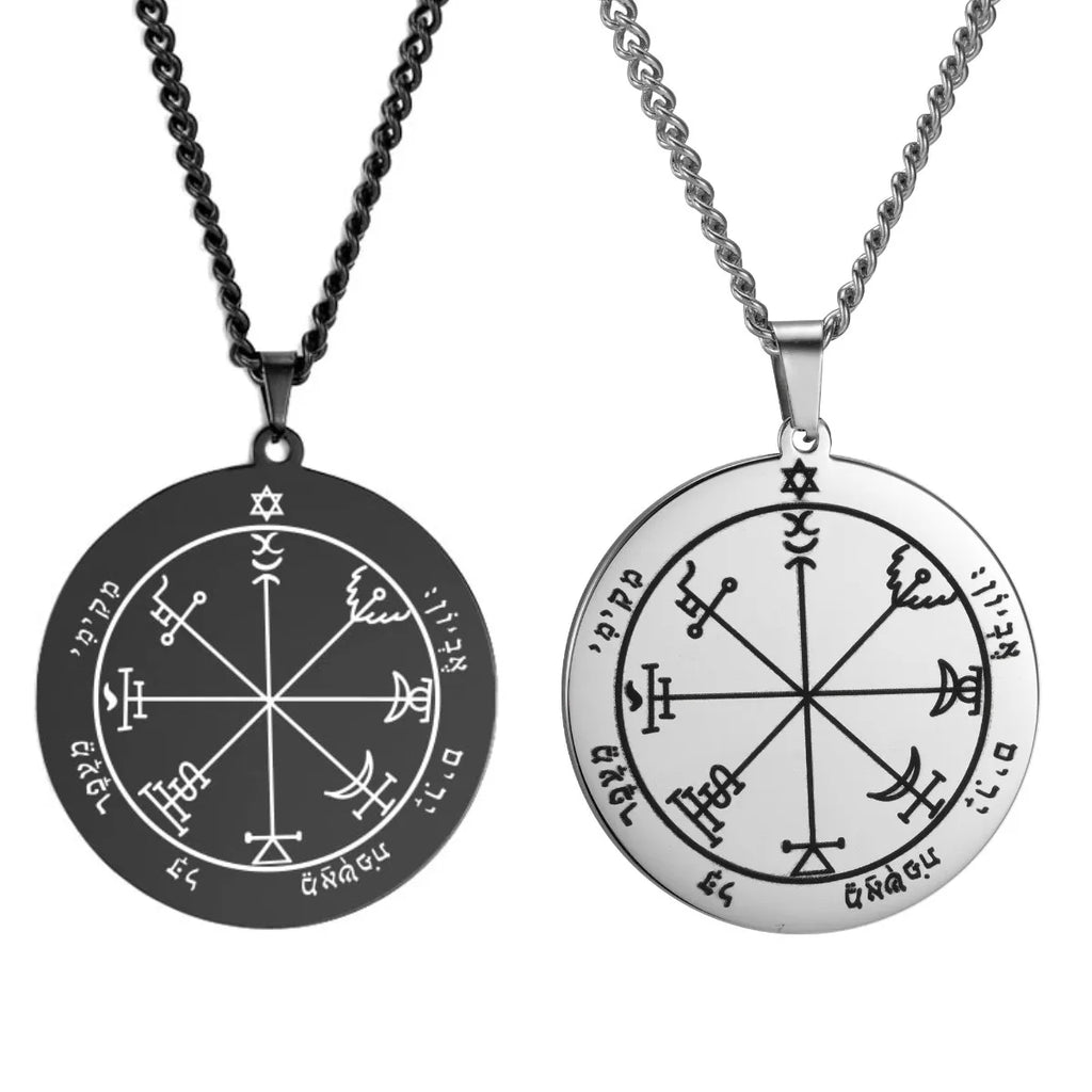 Solomon Seal Pendant Necklace — Stainless Steel