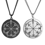 Solomon Seal Pendant Necklace — Stainless Steel