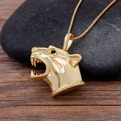 Wolf Pendant Necklace Head Chain Street Animal