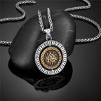 Viking Vegvisir Stainless Steel Pendant Necklace
