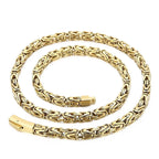 50-65CM 25.5" 6MM Chain Necklace Choker for Men Luxury Gold Color Stainless Steel Men's Necklaces Best Friends Birthday